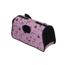 Cat Carrier Bag Medium Pink Close Up